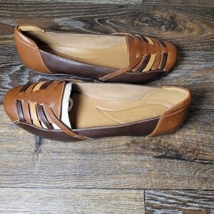 Clarks Gracelin Gemma Womens Size 8.5 M Brown Multi Color Flat Shoe